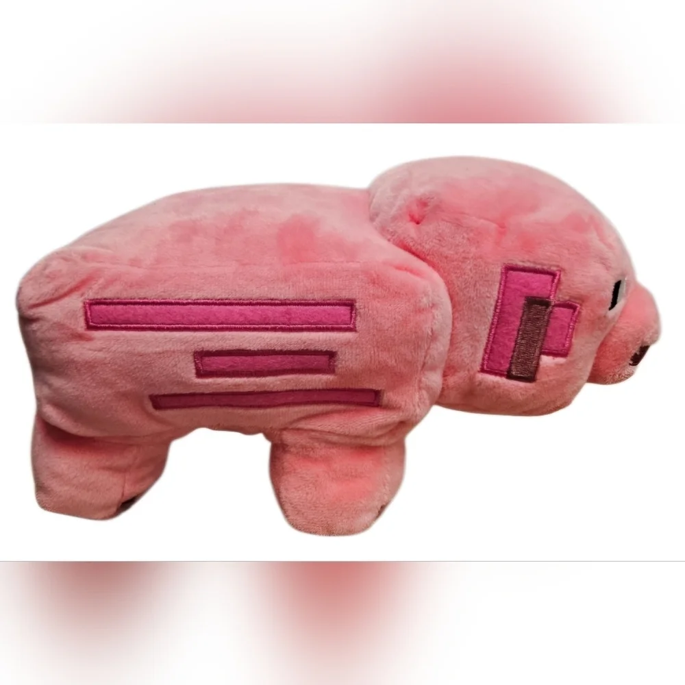Minecraft Pig Plush Stuffed Animal Pink Mattel Mojang Studios Collectible Toy